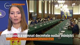Președintele Klaus Iohannis a semnat decretele celor patru noi miniştri din Guvernul Grindeanu (VIDEO)