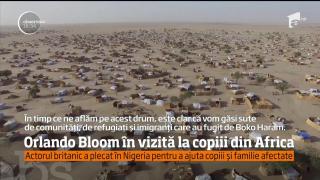 Orlando Bloom în vizită la copiii din Africa! Actorul a petrecut momente unice în compania micuţilor