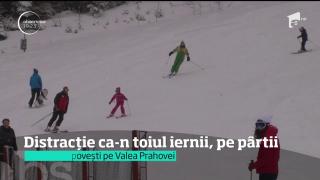 S-a întors iarna la munte! A nins mult pe Valea Prahovei, iar la Predeal pârtiile au fost pline de turişti