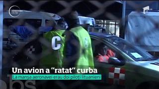 Au fost momente de panica pe Aeroportul International Traian Vuia din Timişoara! Un avion a ratat curba, înainte de decolare, şi a ieşit de pe pistă