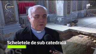 Descoperire MACABRĂ.  Zeci de schelete, în Catedrala Romano-Catolică din Iași!