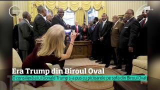 O consilieră a lui Donald Trump a confundat canapeau din Biroul Oval...cu cea de acasă. Femeia a stârnit indignare pe internet