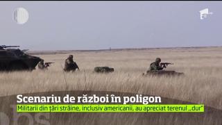 Scene de luptă la Smârdan. Aproape 500 de militari, din opt ţări, au participat la un exerciţiu tactic de amploare
