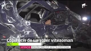 ŞOCANT! Copil SPULBERAT pe trotuar de un şofer inconştient, care circula cu 140 de km/h!