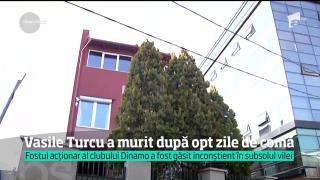 Doliu în familia lui Vasile Turcu. A murit după opt zile de comă profundă în spitalul Floreasca din Capitală