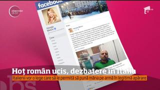 Tâlharul român ucis în Italia era neînarmat. A vrut să fugă, dar a fost împuşcat în spate. Politicieni de la Roma au luat poziţie