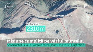 Salvamontiştii români și-au pus viața în pericol pentru a salva mai mulţi turiști străini, în Făgăraş şi Bucegi