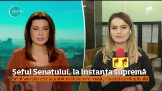 Întâlnire Tăriceanu-Oprea, pe holurile Înaltei Curţi. Ambii sunt inculpaţi în dosare ale DNA (VIDEO)
