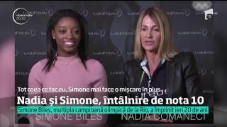 Nadia Comăneci și Simone Biles, întâlnire de nota 10! Ce şi-au spus cele două campioane