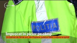 Incident GRAV, la Sibiu! Un bărbat a fost împuşcat, în timp ce trecea prin dreptul poligonului din Poplaca (VIDEO)