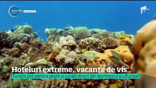 Cele mai extreme hoteluri din lume! Pentru camere scufundate în apă sau unele în aer liber, turiştii lasă sume de bani consistente pentru o singură noapte