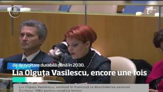 Lia Olguţa Vasilescu a gafat din nou. De data aceasta în limba franceză