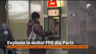 Explozie la sediul FMI din Paris. O persoană a fost rănită după ce a deschis un plic-capcană (VIDEO)