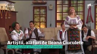 Artiștii, alături de Ileana Ciuculete! Indrăgita interpretă, condusă pe ultimul drum!