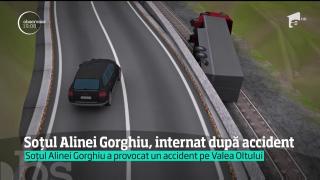Soţul Alinei Gorghiu, internat după accidentul de pe Valea Oltului. Maşina pe care o conducea l-a salvat