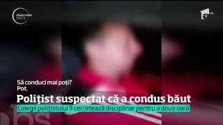 Un poliţist din judeţul Hunedoara, filmat beat la volan, certându-se cu presupusa amantă