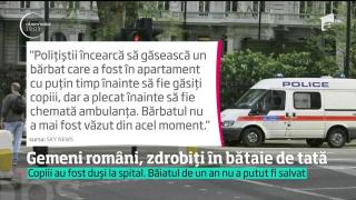 Gemenii de doar un an ai unei românce din Londra au fost atacaţi cu ciocanul chiar de tatăl lor! Unul dintre bebeluşi a murit!