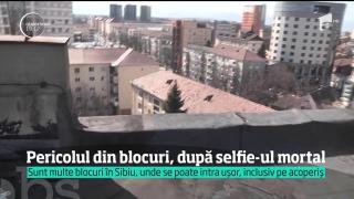 Mai multe blocuri turn din Sibiu atrag adolescenţii să îşi facă selfiuri la înălţime