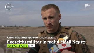 Plaja de la Năvodari, scena unui exerciţiu de amploare al militarilor români şi americani