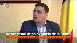 O fetiţă de un an şi jumătate a murit în explozia blocului de la Galaţi din cauza unei ţigări