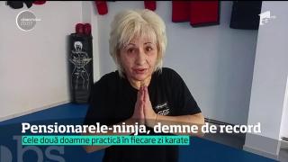 Două bunicuţe din Târgoviște s-au apucat de karate şi l-au surprins chiar şi pe antrenorul lor