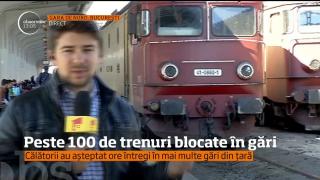 Haos în gările din România. Angajaţii CFR au organizat o grevă spontană. Peste O SUTĂ de trenuri au fost blocate în gări