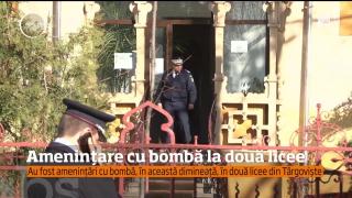 Ameninţare cu bombă în Târgovişte: Două licee au fost împânzite de poliţişti, jandarmi şi pirotehnişti