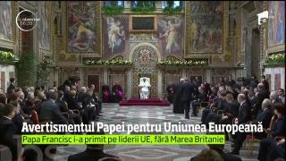 Uniunea Europeană "riscă să moară" dacă nu revine la valorile şi idealurile celor ce au întemeiat-o! Cine face avertismentul
