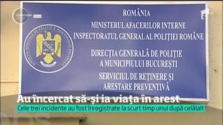 INCIDENT MISTERIOS în arestul Poliţiei Capitalei. TREI PERSOANE au încercat să se sinucidă, în aceeaşi noapte