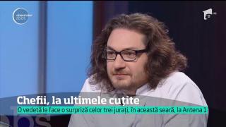 Dj Wanda găteşte la "Chefi la cuțite". Ce SURPRIZĂ le-a pregătit celor trei jurați