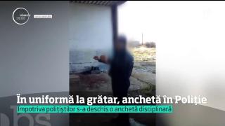 Cei patru poliţişti bucureşteni filmaţi la grătar în timpul serviciului au fost "fripţi" de superiori