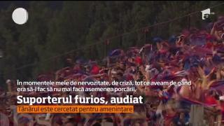 Un suporter al echipei Dinamo a AMENINŢAT CU MOARTEA un jurnalist sportiv. Tânărul de 24 de ani a fost audiat de poliţişti