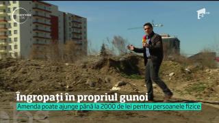 Peisaje dezolante, la marginea oraşului! Tone de deșeuri se strâng lângă Capitală, oamenii sunt îngropați în propriul gunoi