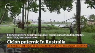 Ciclonul Debbie face RAVAGII în Australia: Zeci de mii de locuinţe au rămas fără curent electric. Mai multe case au fost DISTRUSE