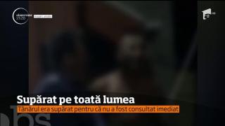Spectacol la Spitalul Judeţean din Târgovişte: Un tânăr pus pe harţă s-a ales cu dosar penal pentru purtare abuzivă