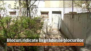În grădina blocului răsare... un alt bloc! Spaţiul îngust i-a dat o formă ciudată noii construcţii