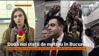 Visul multor bucureşteni s-a împlinit! Metroul are două noi staţii pe Magistrala 4 (VIDEO)