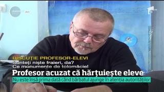 CE TUPEU! Un profesor a fost înregistrat făcând avansuri unei eleve, dar spune că nici nu o cunoaşte