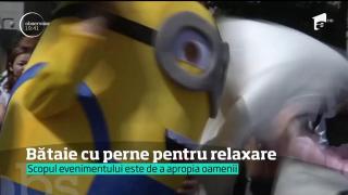 Ziua Internaţională a Bătăii cu Perne, bună pentru relaxare! Unde s-a petrecut evenimentul