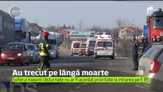 La un pas de tragedie! Nu a acordat prioritate şi era cât pe ce să omoare alţi cinci oameni