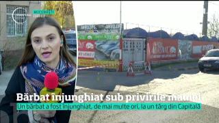 ȘOCANT! Un bărbat a fost înjunghiat de ȘAPTE ORI, de un hoţ de buzunare, într-un târg din Bucureşti