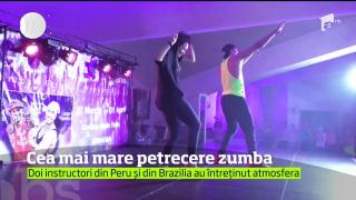 Zumba şi petrecere la Băile Felix! Împătimiţii dansurilor pasionale s-au întâlnit în vestul ţării