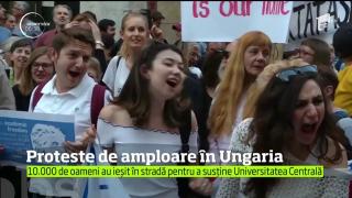 Zeci de mii de studenţi, ÎN STRADĂ! Tinerii şi-au apărat universitatea printr.un protest de amploare (VIDEO)