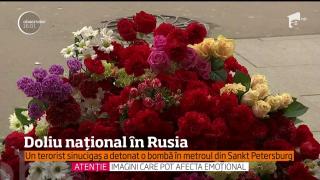 Doliu naţional în Rusia! Bilanţul celor care şi-au pierdut viaţa în atentatul sinucigaş din Sankt Petersburg a ajuns la 14!