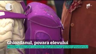 Părinţii au demarat o nouă campanie: "Ghiozdanul nu este o povară!"