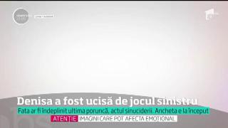 Existau bănuieli că Denisa intrase în jocul BALENA ALBASTRĂ? Declaraţie misterioasă: "Vă rog frumos, copii care aveţi părinţi, nu căutaţi şi nu încercaţi ceea ce nu trebuie să găsiţi!"