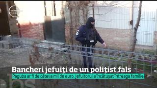 JAF CA-N FILME la Oradea! Îmbrăcat în uniforma mascaţilor din Poliţie, hoţul şi-a legat victimele şi a furat o sumă mare de bani