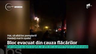 La un pas de o tragedie colectivă! Incendiu la o scară de bloc din cartierul Tei, peste 50 de oameni au fost afectaţi