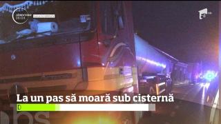 Accident GRAV pe un drum din Braşov! Trei oameni, între care şi o copilă de 12 ani, răniţi de o cisternă (VIDEO)