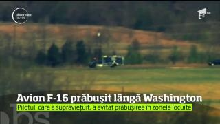 Avion de luptă american, PRĂBUŞIT lângă Washington (VIDEO)